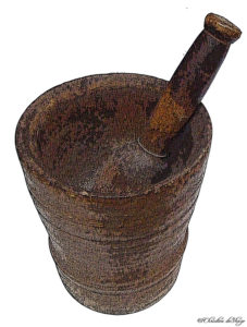 Wood Mortar and Pestle