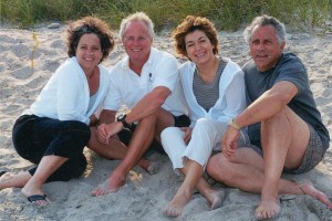 The Ryans & Garwins on the beach