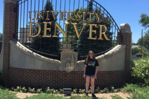 Gabriela Benyas was excited to arrive on the University of Denver campus for the Lamont Summer Music Academy.