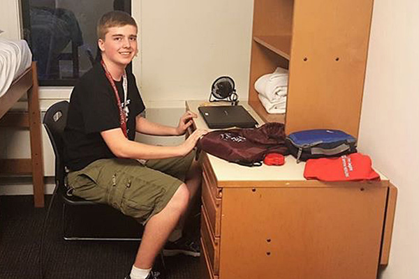 Jaden Lucas settled into his dorm room at the Stanford Pre-Collegiate Institutes.