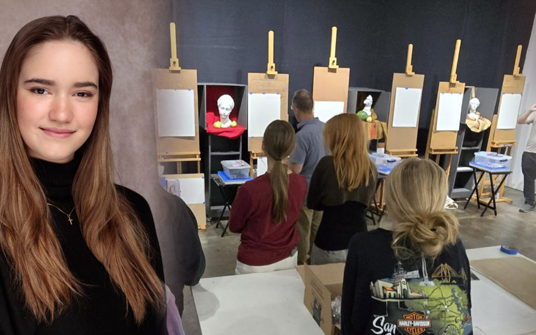 Madeline Dieters attends the Teen Summer Workshop at Texas Academy of Figurative Arts (TAFA)