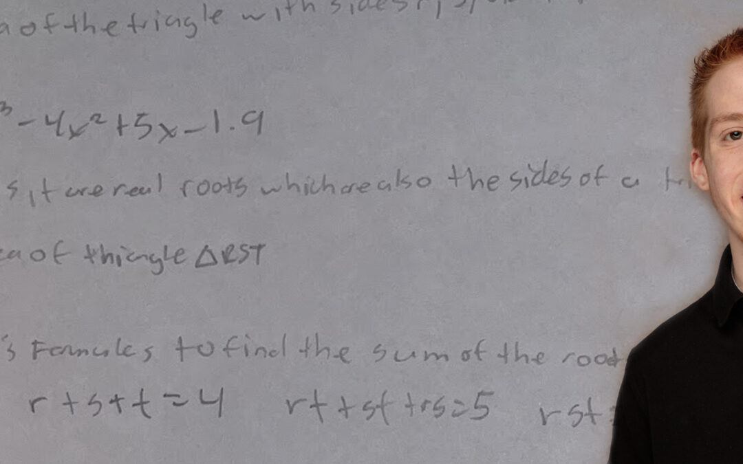 David Johnson studies Algebra 2.5 at AwesomeMath