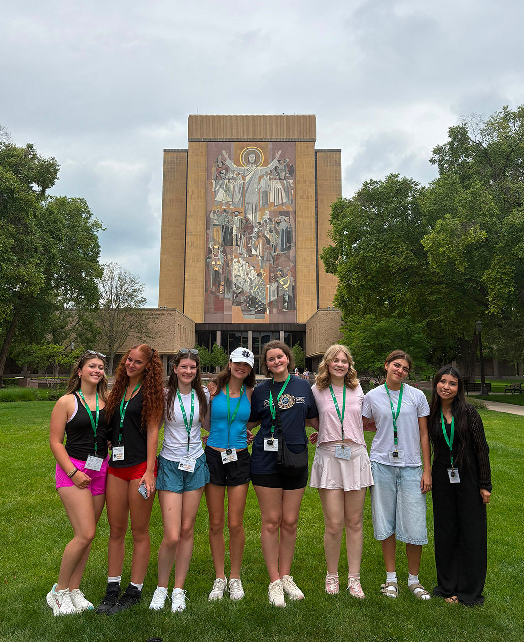 Trennis Hudson explores campus art at the Michigan Math and Science Scholars Program.