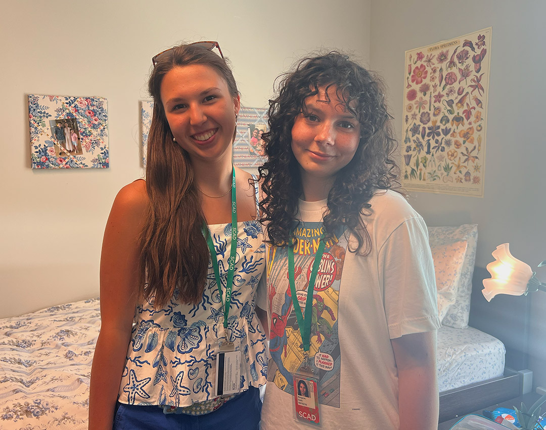 Trennis Hudson explores campus art at the Michigan Math and Science Scholars Program.
