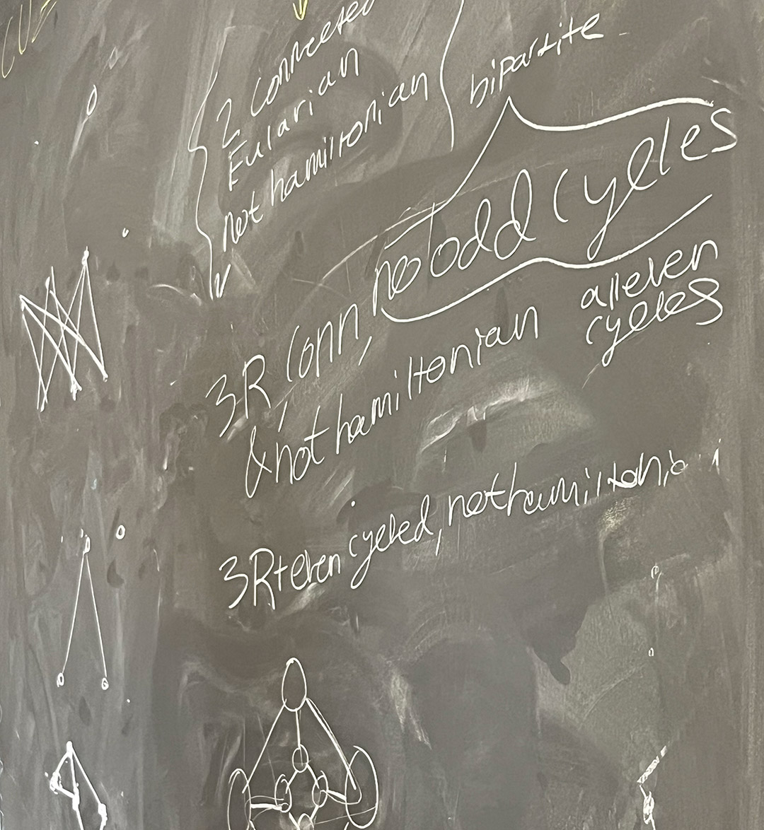 Trennis Hudson explores campus art at the Michigan Math and Science Scholars Program.