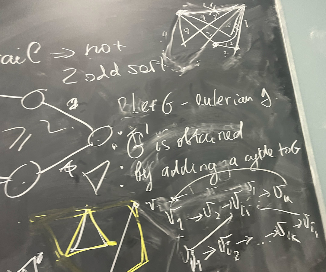 Trennis Hudson explores campus art at the Michigan Math and Science Scholars Program.