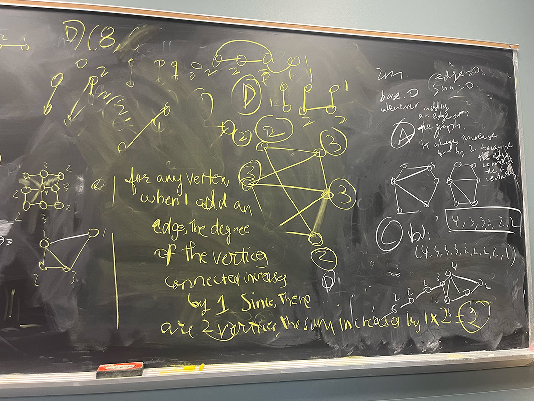 Trennis Hudson explores campus art at the Michigan Math and Science Scholars Program.