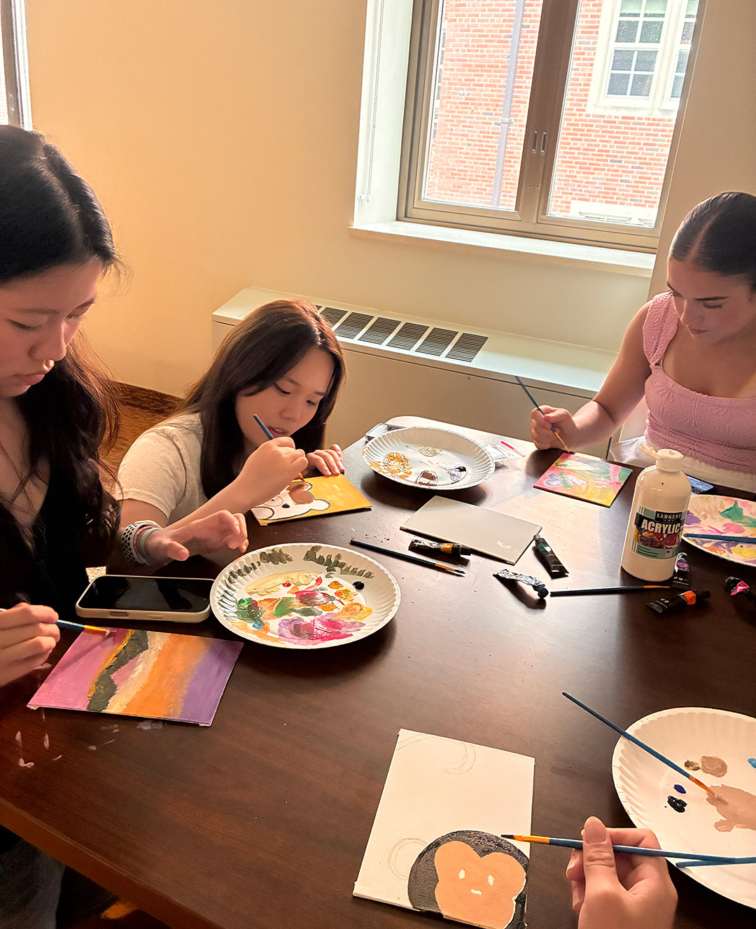 Trennis Hudson explores campus art at the Michigan Math and Science Scholars Program.
